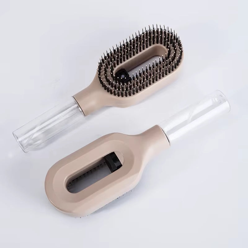 2In1 Sprayer Comb Detangling Scalp Massage Hairbrush with Spray Bottle Essential Oil Water Mist Spray Brush Anti-Static Autumn
